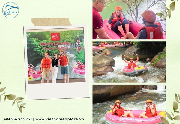 Trải nghiệm trượt thác Hòa Phú Thành