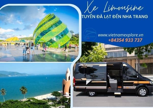 Xe Limousine Đà Lạt đến Nha Trang (1 Chiều)