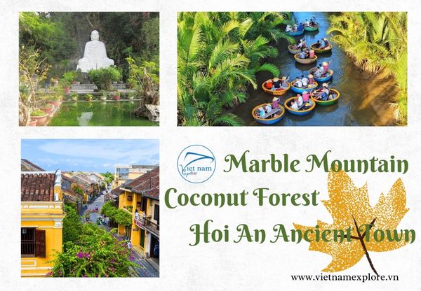 Marble Mountain - Coconut Forest - Hoi An Ancient Town Half-Day Tour