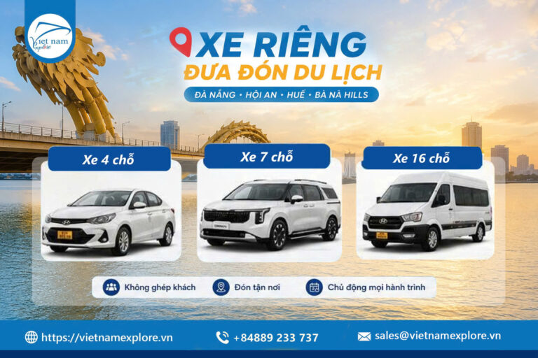 Thuê Xe Đi Bà Nà Hills Từ Đà Nẵng & Hội An – Xe Riêng Khứ Hồi