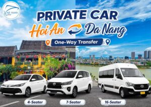 Private Car from Hoi An to Da Nang or vice versa (one way)