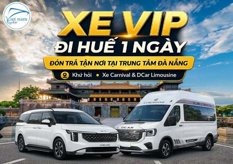 Dịch vụ xe VIP đi Huế 1 ngày từ Đà Nẵng