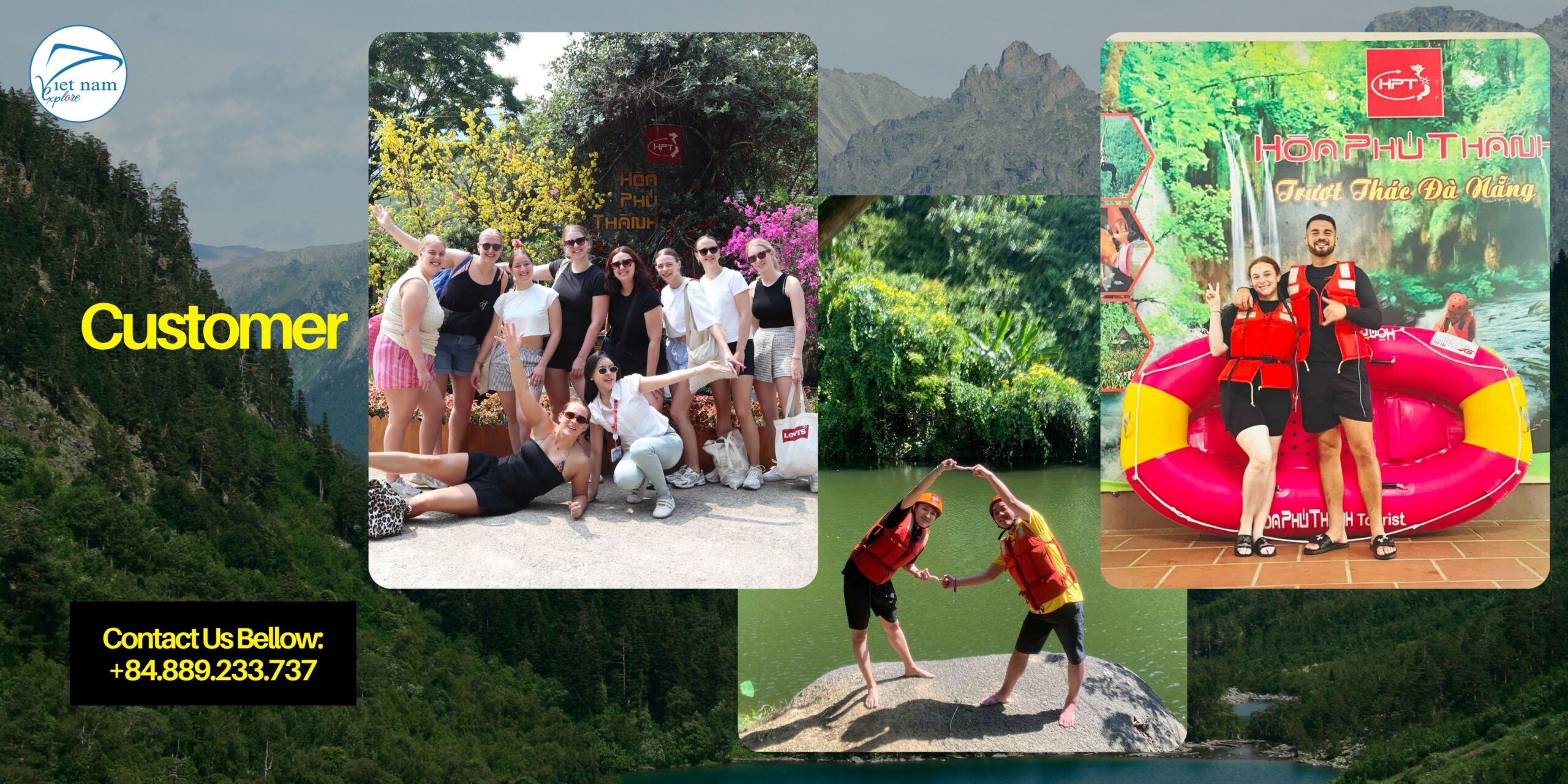 Visitors at Hoa Phu Thanh Tourist Area